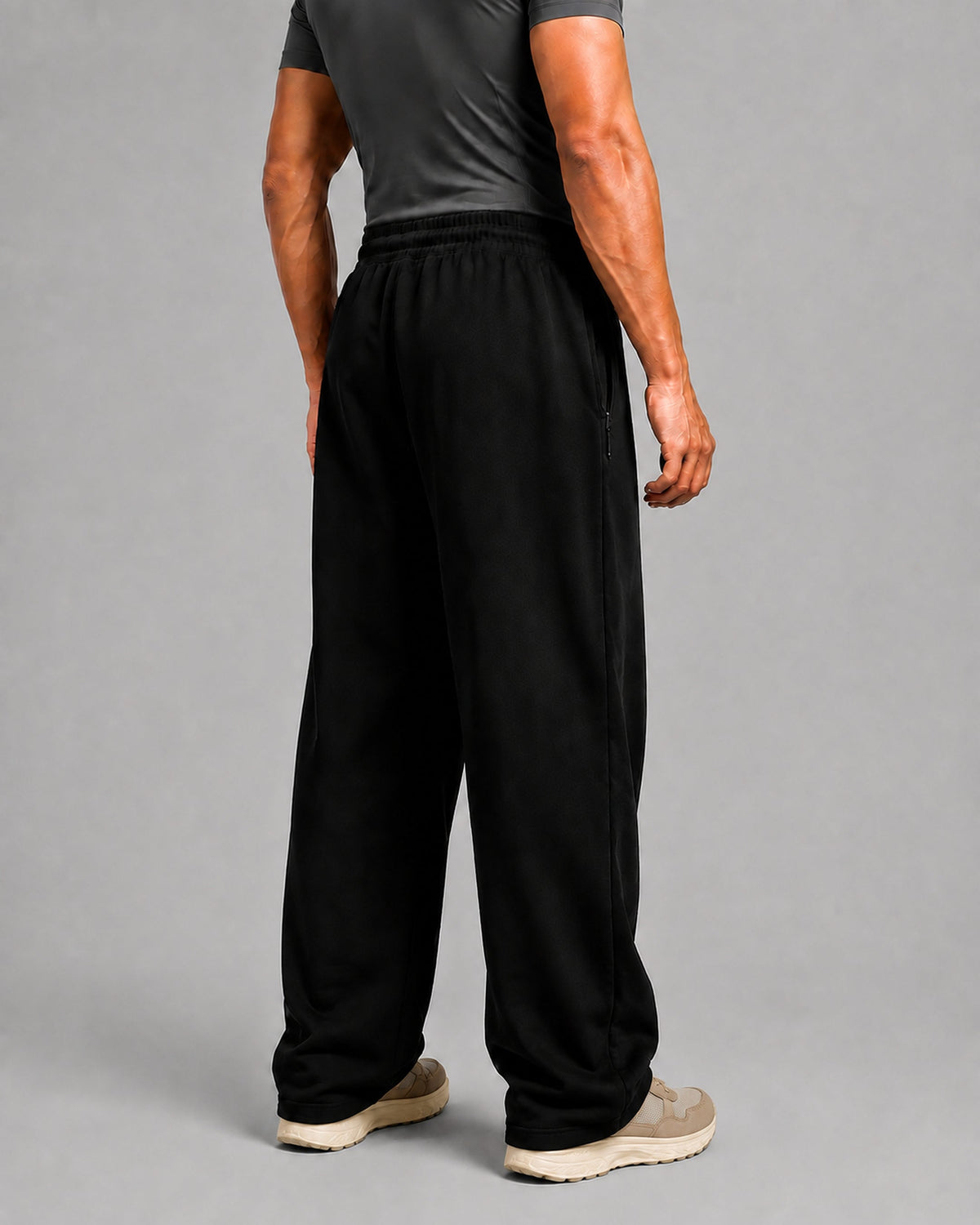 Afterhours Relaxed Joggers Onyx — back fit