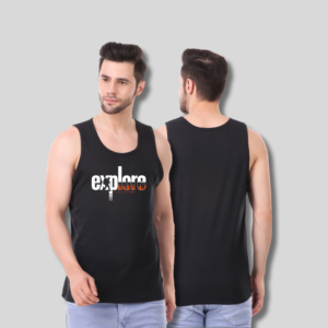 Explore printed vest for men