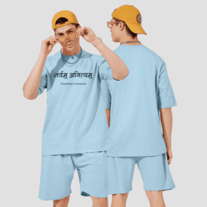 Sky premium printed co-ord for men