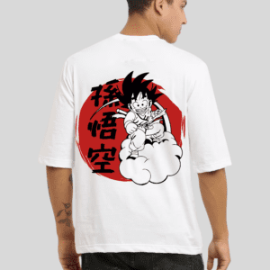 Goku back printed oversized t-shirt