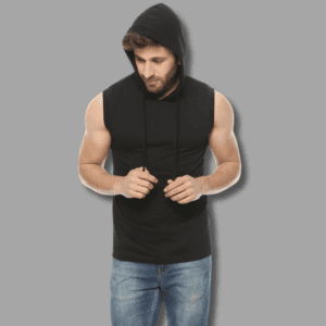 Hood vest for men