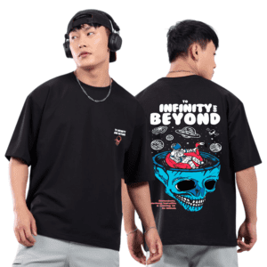 Infinity & Beyond Oversized T-shirt Black