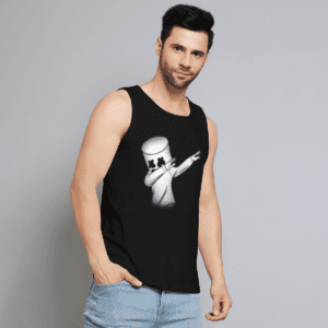 Marshmello printed vest for men