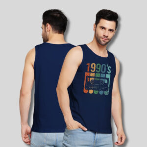 1990s printed vest for men