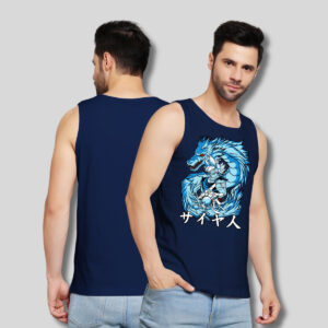 Fearless Lion printed vest for men