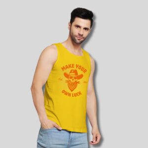 Make your own luck printed vest for men