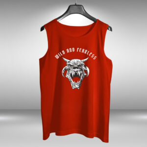 wild and fearless printed vest for men