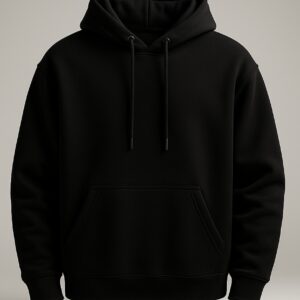 Onyx Black Relaxed Fit Hoodie