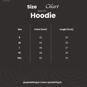 hoodie size chart